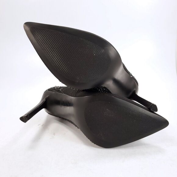 Steve Madden Janit Embellished Casual Stiletto Heel Womens Size 6.5 Black - Picture 7 of 9
